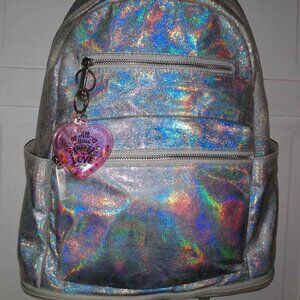 No Boundaries Silver Iridescent Laptop Backpack